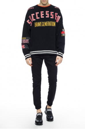 Sweter typu 'oversize' z naszywkami, zdjęcie 2 Sweter typu 'oversize' z naszywkami od Diesel